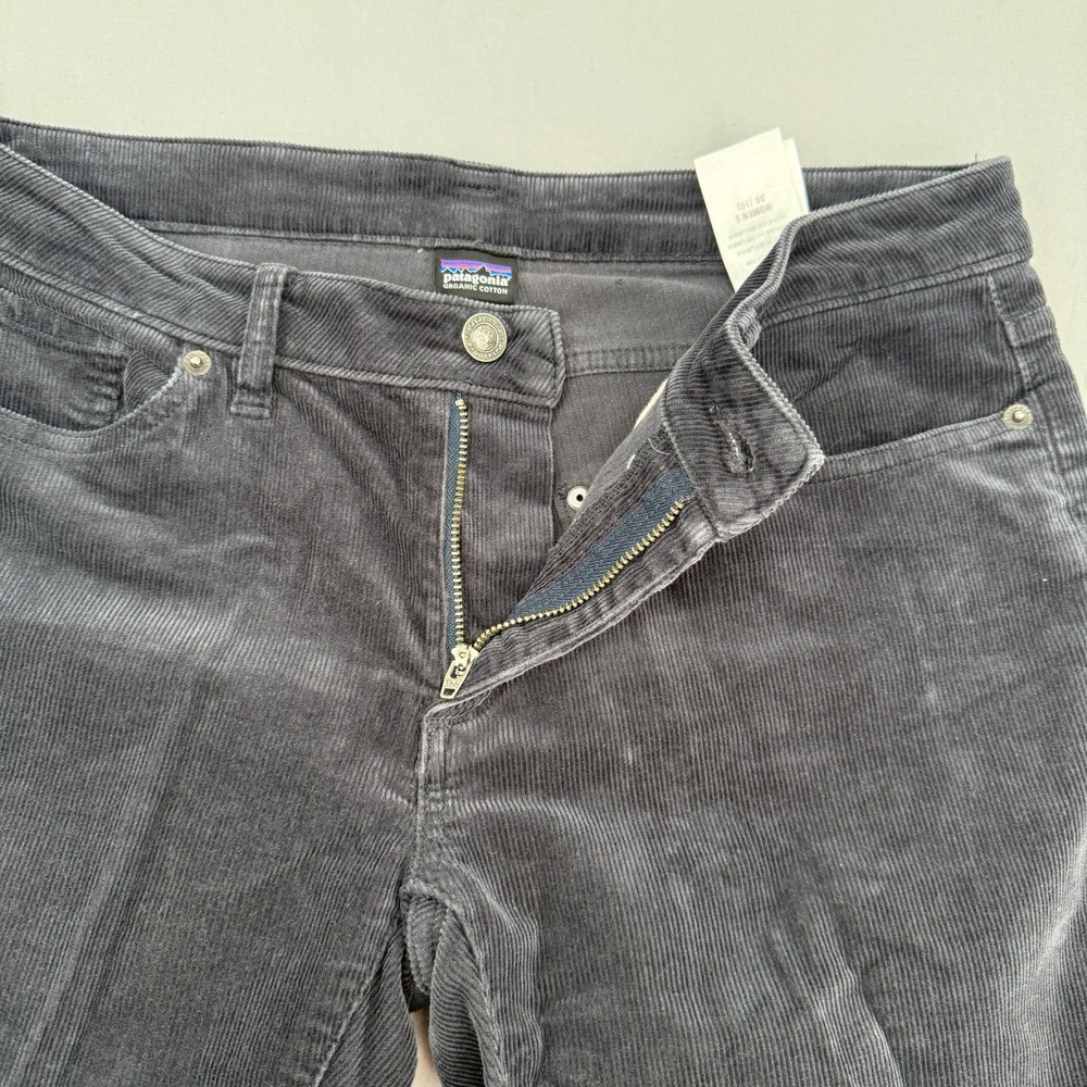 Patagonia Womens Organic Cotton Corduroy Slim Straight Pants Grey Size 30 10 - Picture 9 of 10